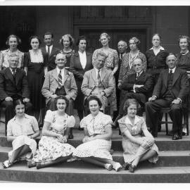 Library staff, including H. M. Green and E. V. Steel