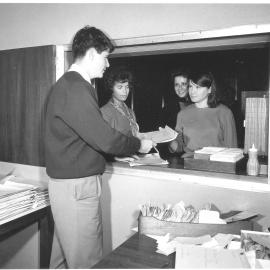 Fisher Library Readers' Services Window