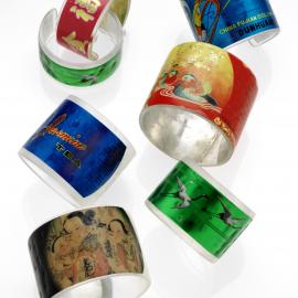 Tea  tin cuffs