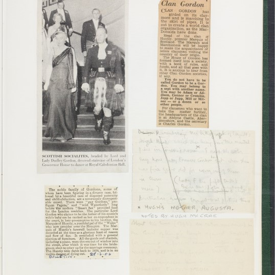 Autobiographical notes of Georgiana McCrae, approximately 1864-1958