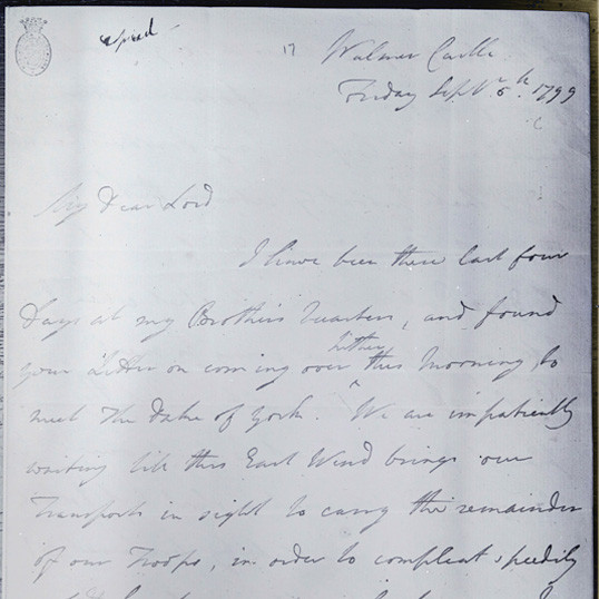 Handwritten correspondence (1799)