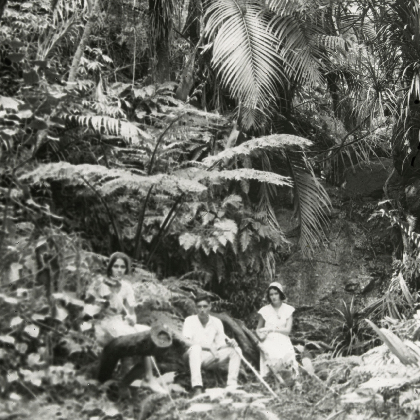 Group photo by bathing pool near Mount Pitt, Norfolk Island