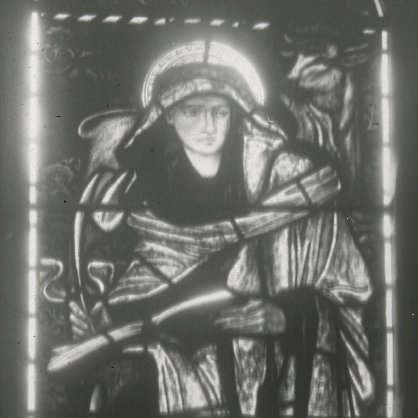 Stained glass window, St. Lucas at St Barnabas Chapel, Norfolk Island