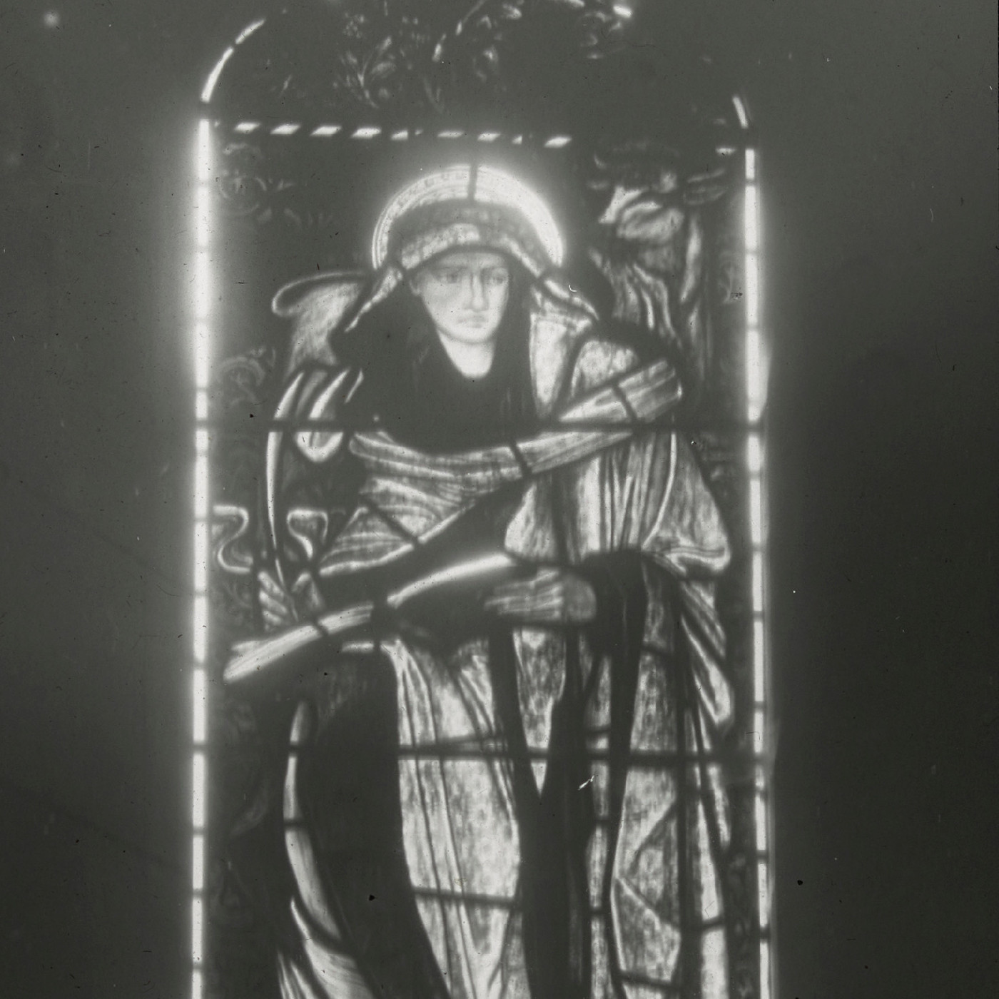 Stained glass window, St. Lucas at St Barnabas Chapel, Norfolk Island