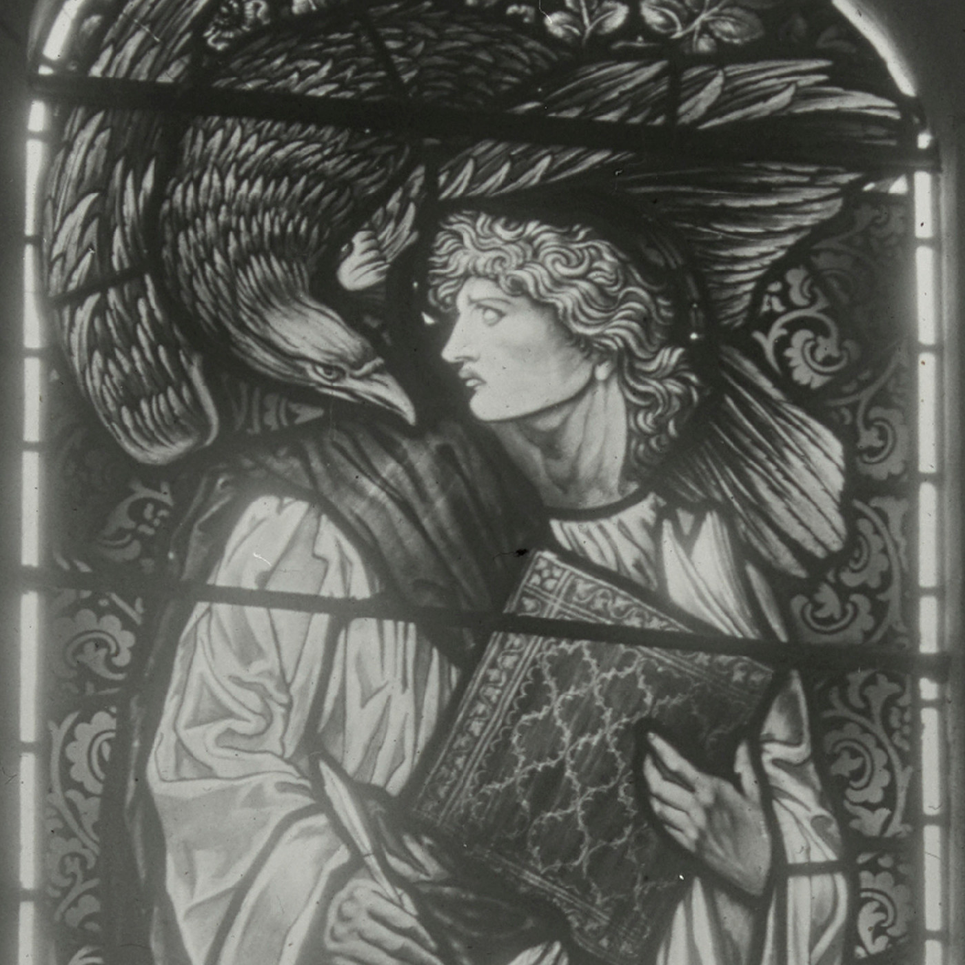 Stained glass window, St. Johannes at St Barnabas Chapel, Norfolk Island