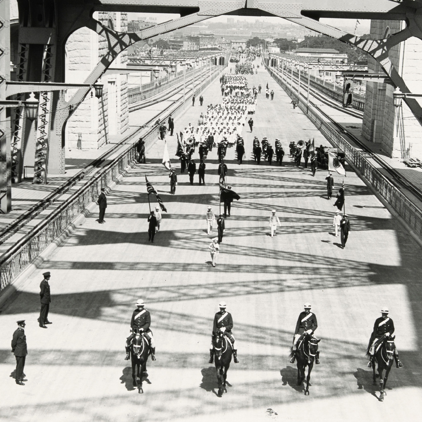 Procession at official opening of Sydney Harbour Bridge (1932)