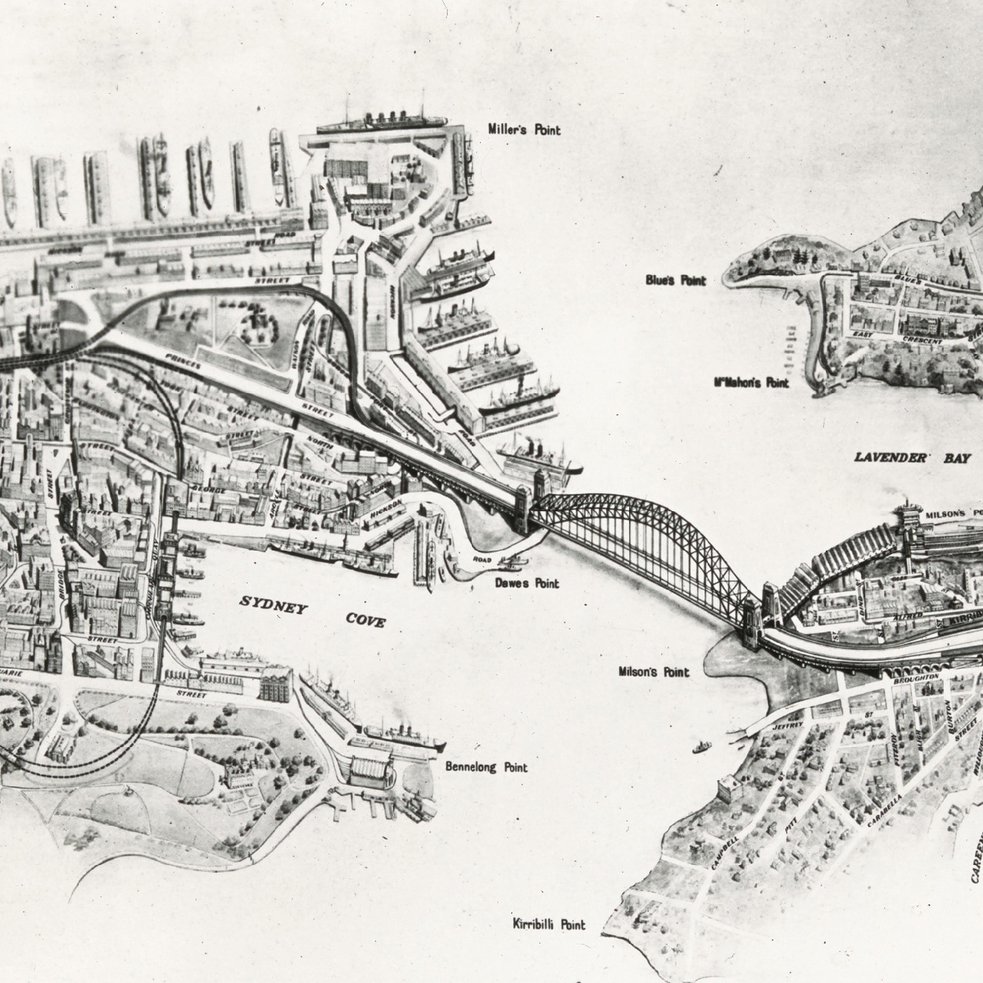 Sydney Harbour Bridge (Birds-Eye-View)