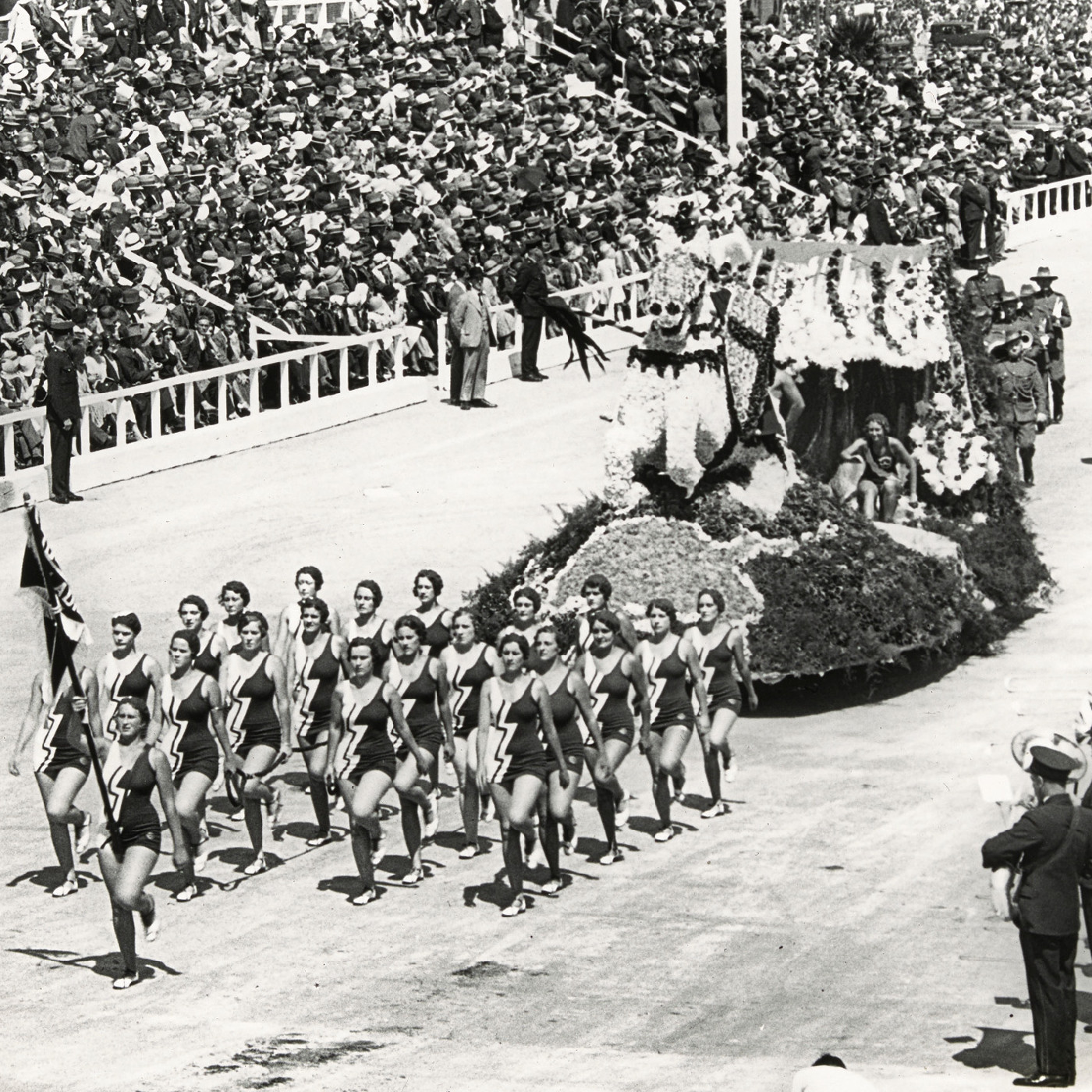 St. George District float at Sydney Harbour Bridge opening ceremony (1932)