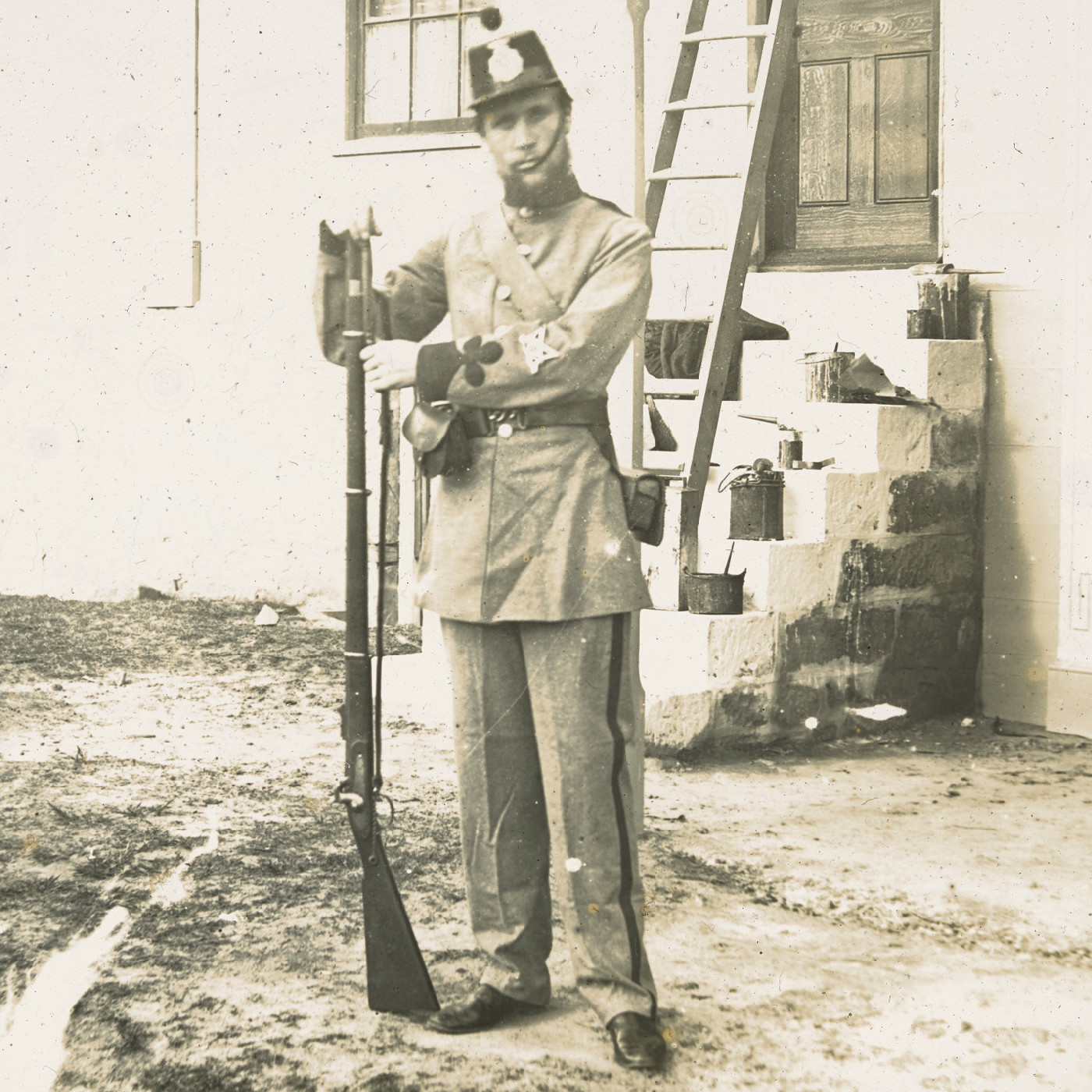 W. J. Guise in his St Leonards Regiment uniform, North Shore (1860)