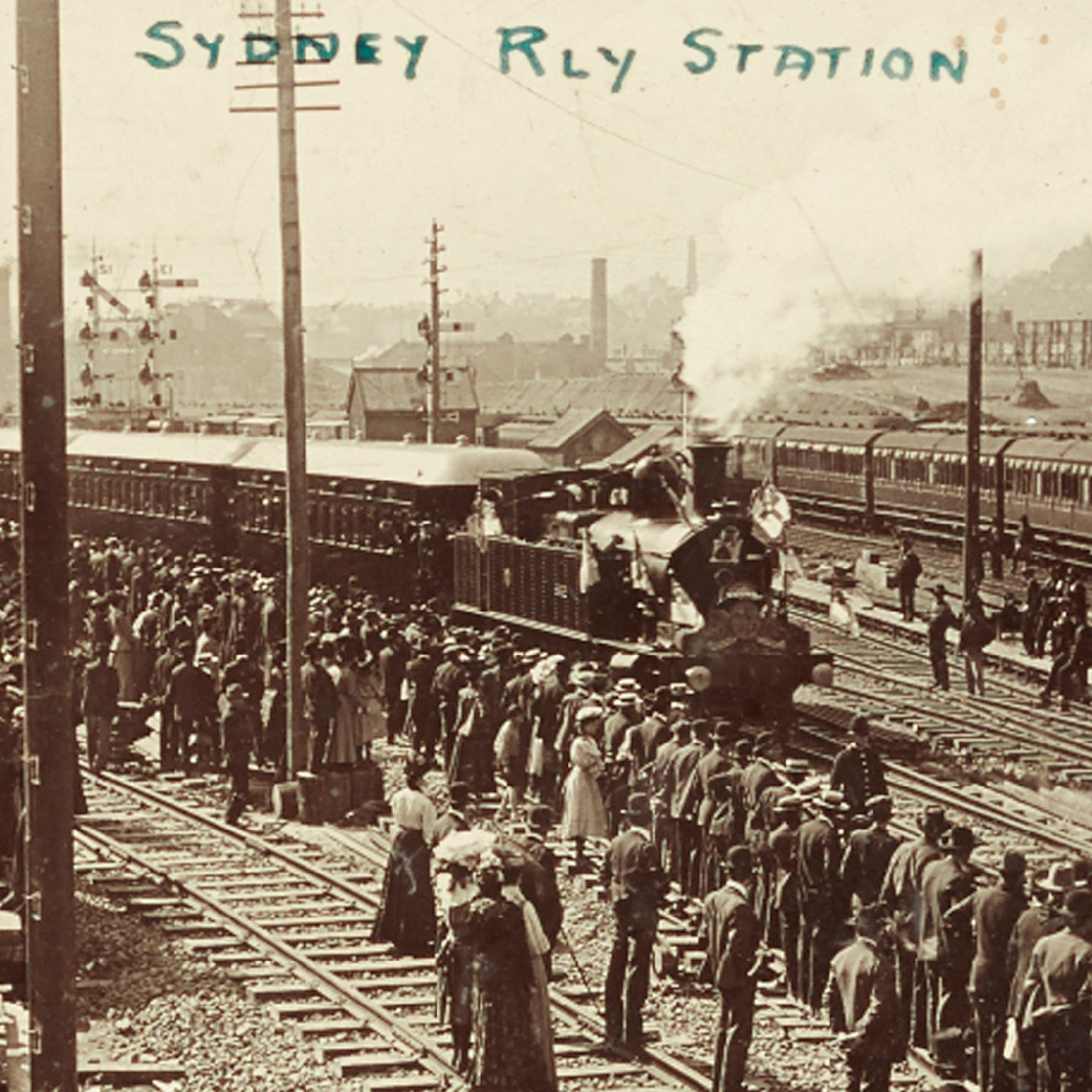 First train from Sydney railway station (4 August 1906) 