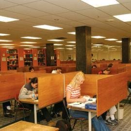 Study area, Fisher Library, 2002