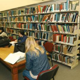 Communal work space, Badham Library (now The Quarter), 2002