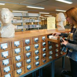Library card catalogue, Conservatorium Library, 2002