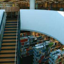 Stairs inside Conservatorium Library, 2002