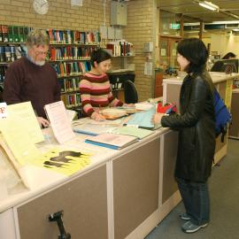 Information desk, Law Library, 2002