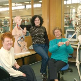 Staff area in Medical Library, George H. Bosch Building, 2002
