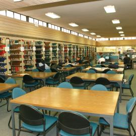 Study area in Medical Library, George H. Bosch Building, 2002