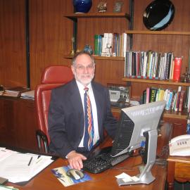 John Neville Shipp in his office