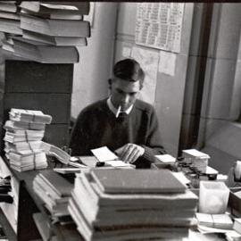 Library staff member Stan South