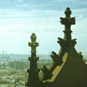 View from the Quadrangle Carillion Tower towards Glebe and Pyrmont, 1963