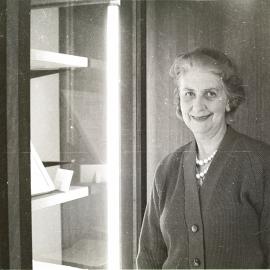 Marjorie Thompson, Fisher Library, 1965