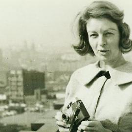 Pam Green, Fisher Library roof terrace, 1965