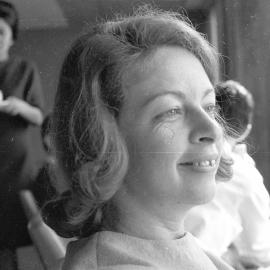 Pam Green, Fisher Library Staff Room, 1965