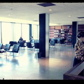 Fisher Library mezzanine, Level 4, 1964