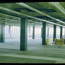 Fisher Library before moving in, Level 2, 1962