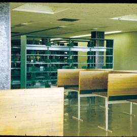 Fisher Library Level 4, before moving in, 1962