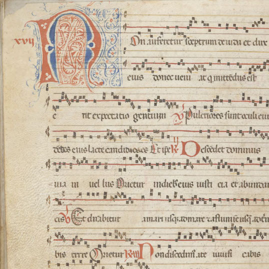  Antiphonal manuscript.