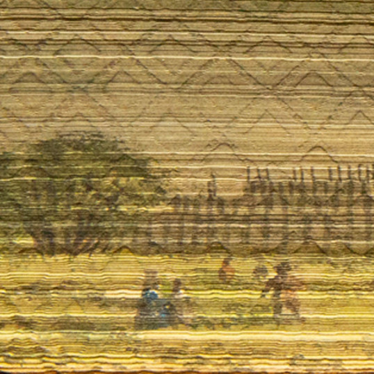 Double fore-edge painting: Proverbial philosophy