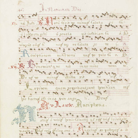 [Late 15th century Italian antiphonal].