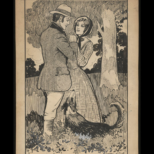 Art by Harry Julius for 'Sodger Sandy's bairn' by Alexander Bathgate
