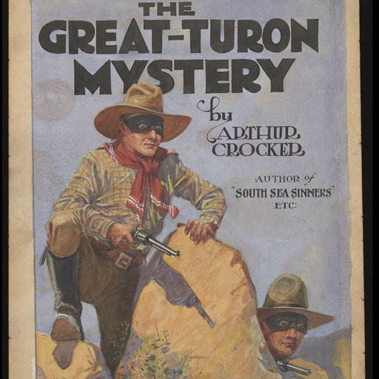 Cover art by Vernon Lorimer for 'The great Turon mystery' by Arthur Crocker