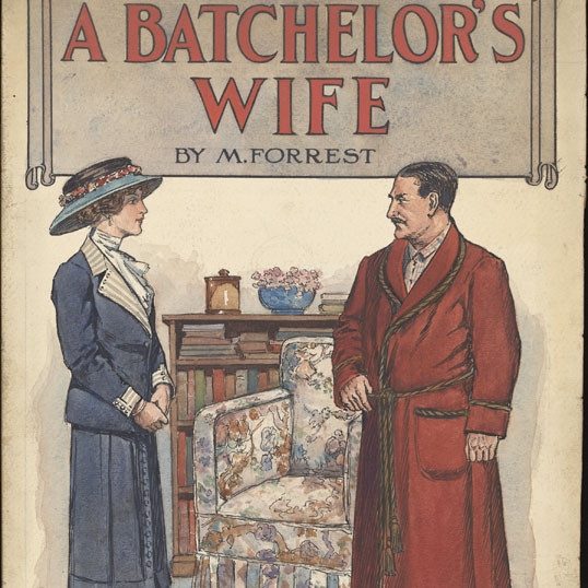 Cover art by Sydney Ure Smith for 'A bachelor's wife' by Mabel Forrest