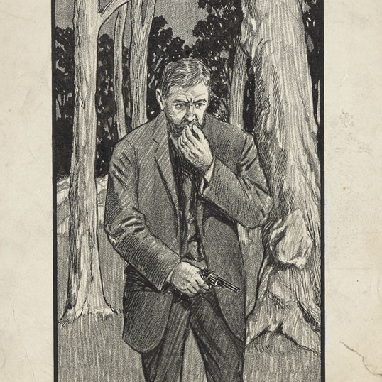 Art by Sydney Ure Smith for 'A bachelor's wife' by Mabel Forrest