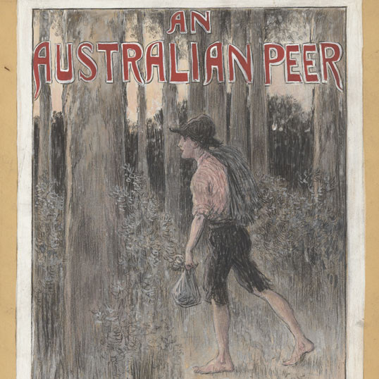Cover art by Percy Frederick Seaton Spence for 'An Australian peer' by George Forbes