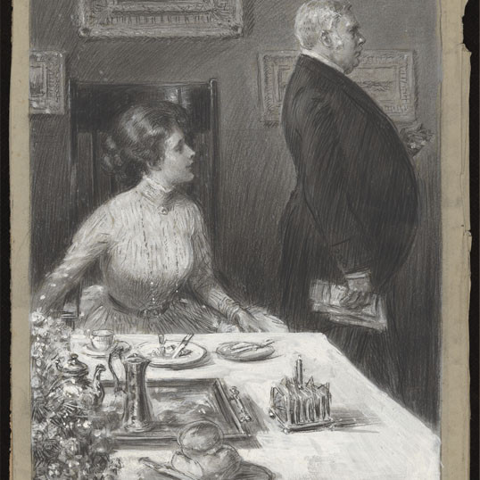 Art by Percy Frederick Seaton Spence for 'The sign of the serpent' by John Henry Macartney Abbott