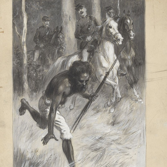 Art by Percy Frederick Seaton Spence for 'Gentleman Jack, bushranger' by Don Delaney