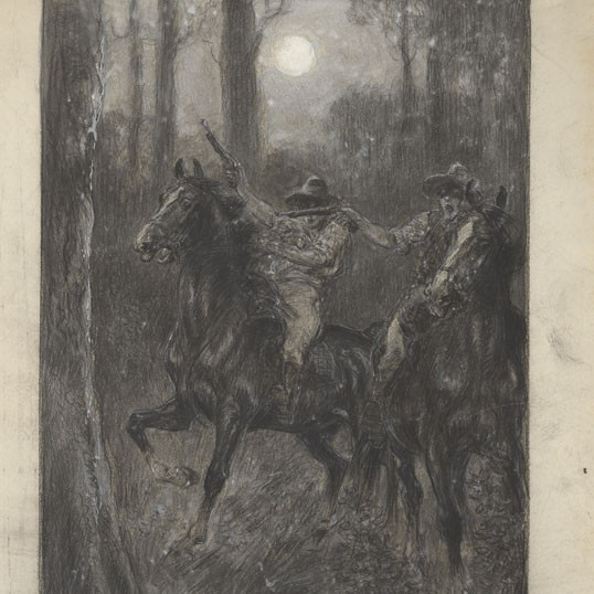Art by Percy Frederick Seaton Spence for 'Tommy the hawker and Snifter his boy' by Edward Dyson 