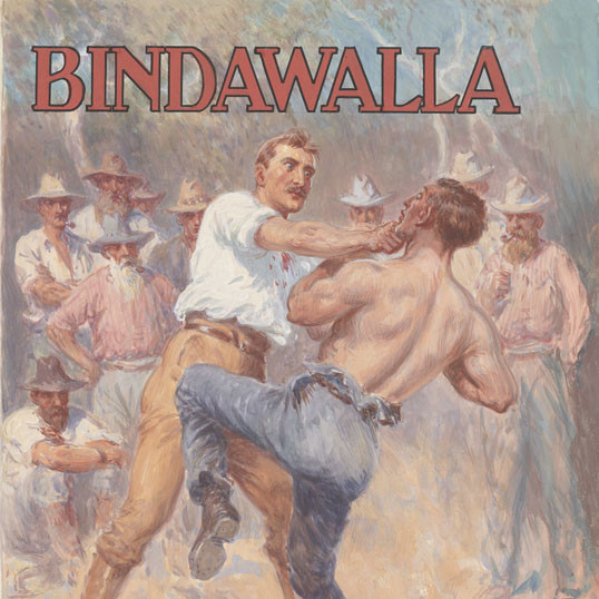 Cover art by Percy Frederick Seaton Spence for 'Bindawalla: an Australian story' by Thomas Edward Spencer