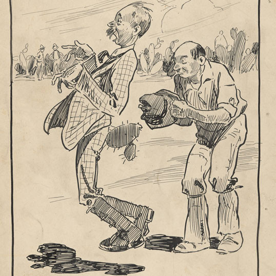 Art by Harry John Weston for 'For life and other stories' by Steele Rudd