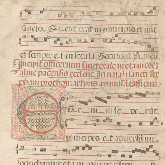 Antiphonal : Sanctoral and Common of Saints. Spain (Fregenal de la Sierra), 1546.