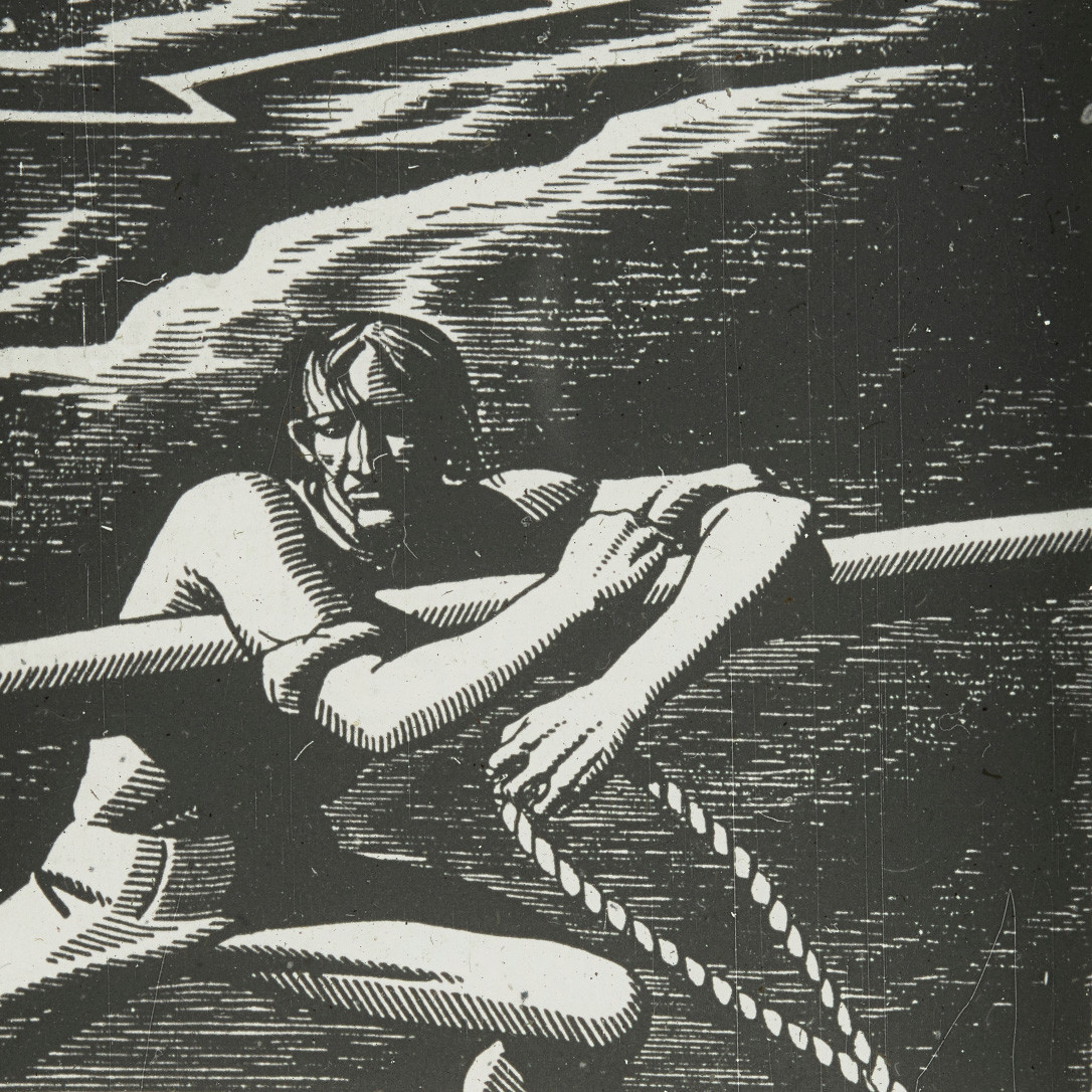 Rockwell Kent illustration, chapter CXXII, "Moby Dick", by Herman Melville 