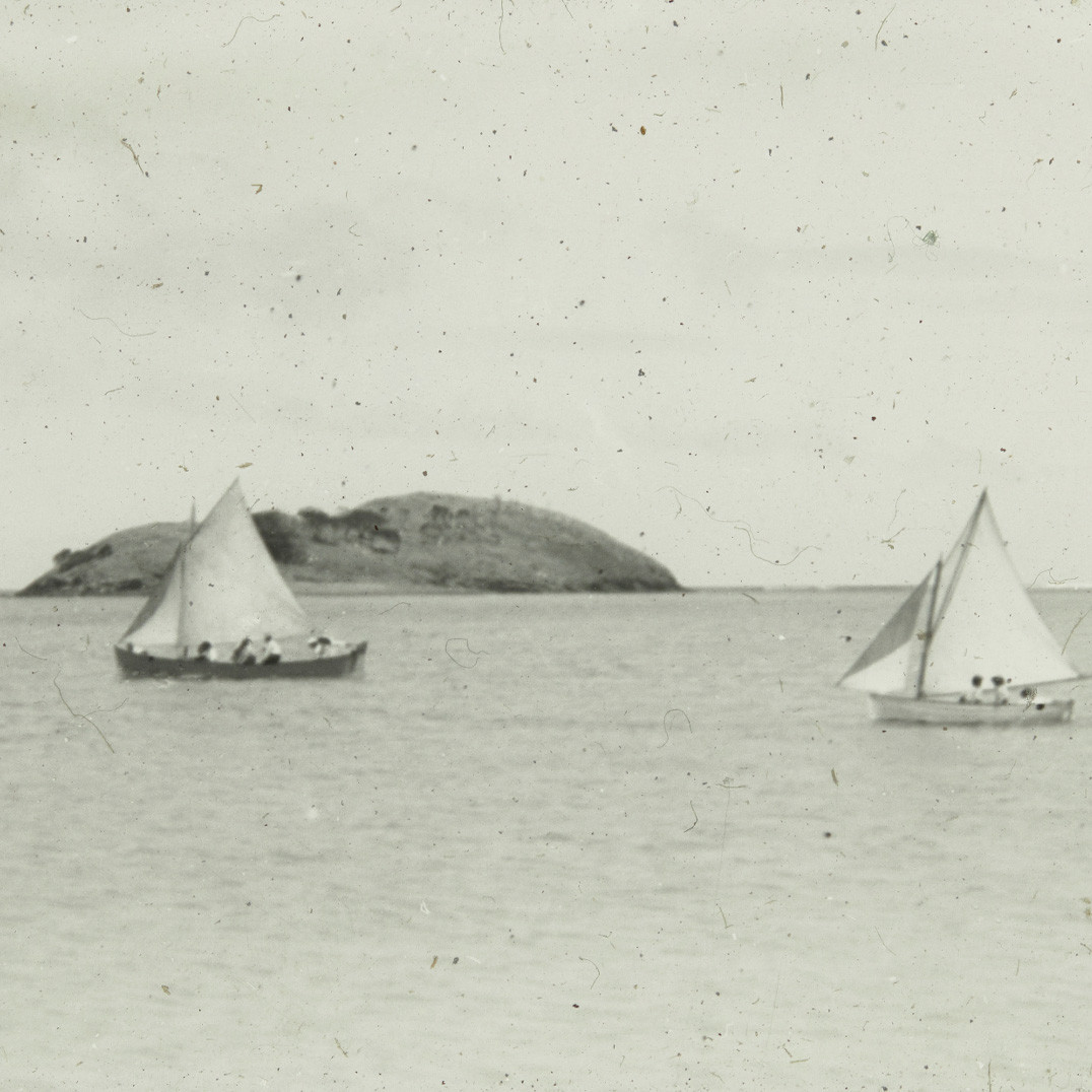 Sailboats by Blackburn Island, Lord Howe Island