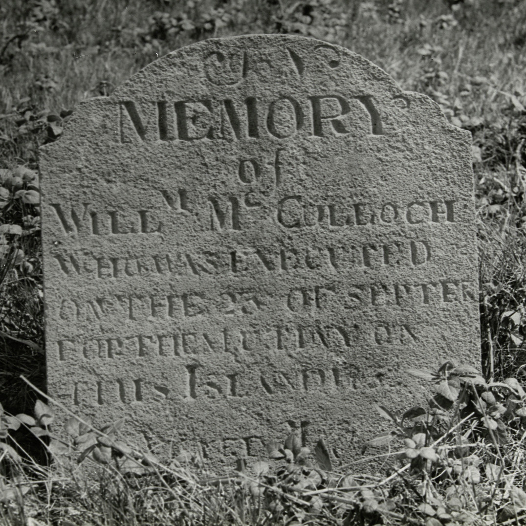 Headstone of William McCulloch, Norfolk Island