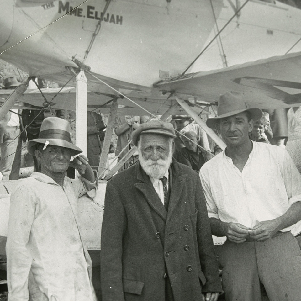Tom & Cornish Quintal with Satterfield Menzies and 'Mme. Elijah', Norfolk Island, 1931