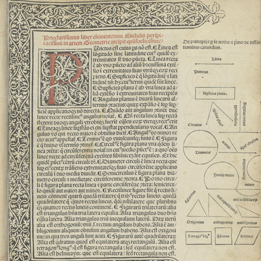 Preclarissimus liber elementorum Euclidis perspicacissimi : in artem Geometrie incipit quā foelicissime.