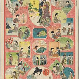  婦人生ひ立ち双六 / 高信峽水案 ; 明石精一画. Fujin oitachi sugoroku 